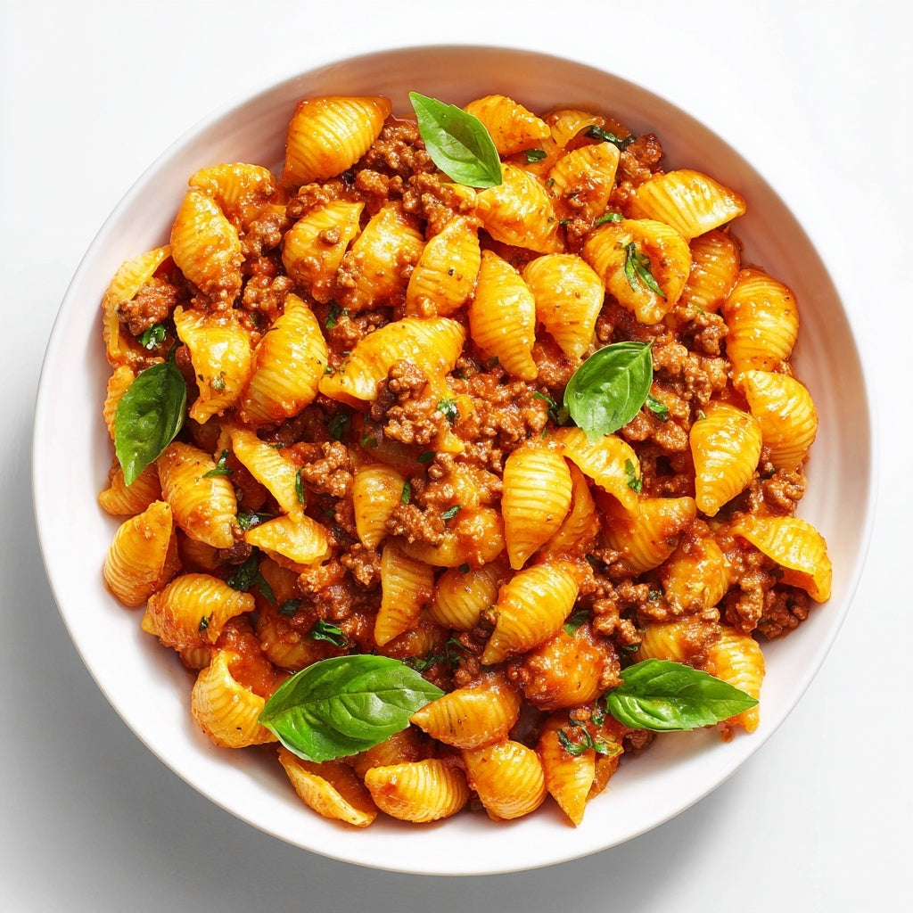 Spicy Vodka Pasta W/ Ground Beef