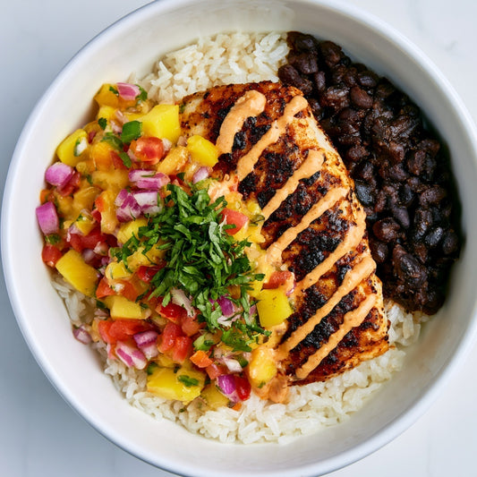 🥭 🐠 Mango Cajun Fish Rice Bowl