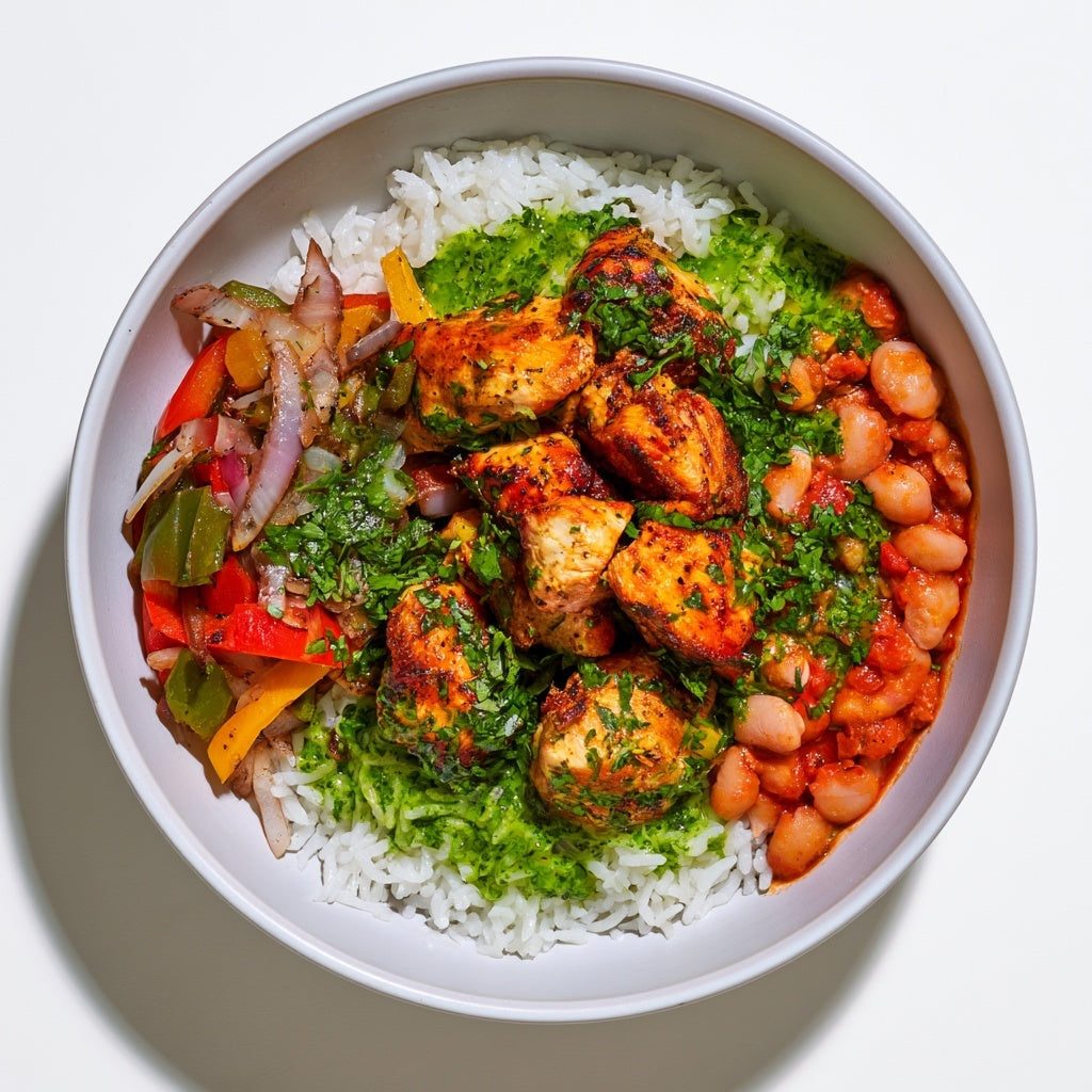 🇵🇷 Puerto Rican Pollo & Habichuelas Bowl